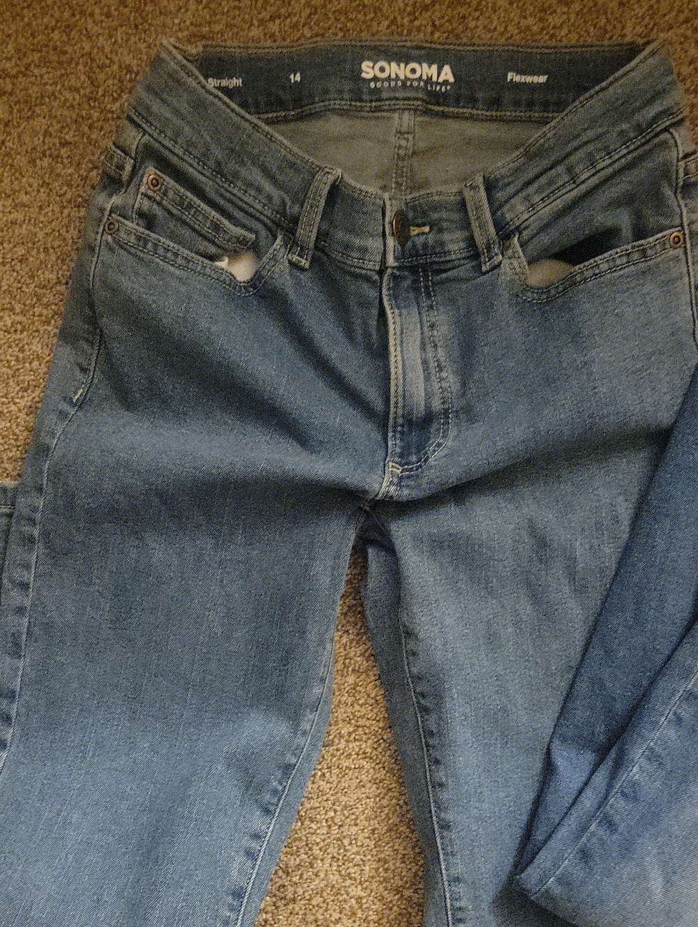 SONOMA Women’s Blue Straight Jeans
